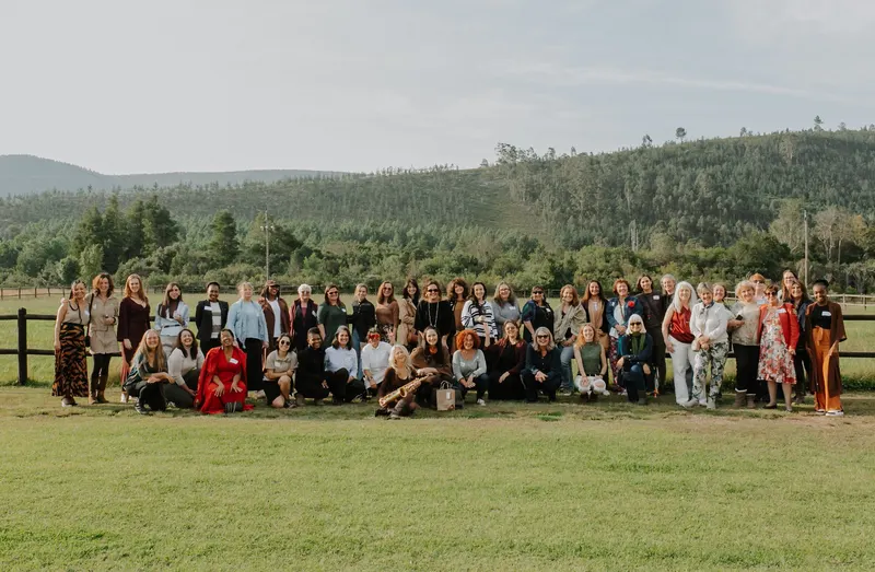 Everyone at the June 2026 Gwen Event on the lawn at Kay & Monty